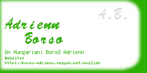 adrienn borso business card